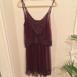 Urban Outfitters Maroon Lace Dress *NWT*